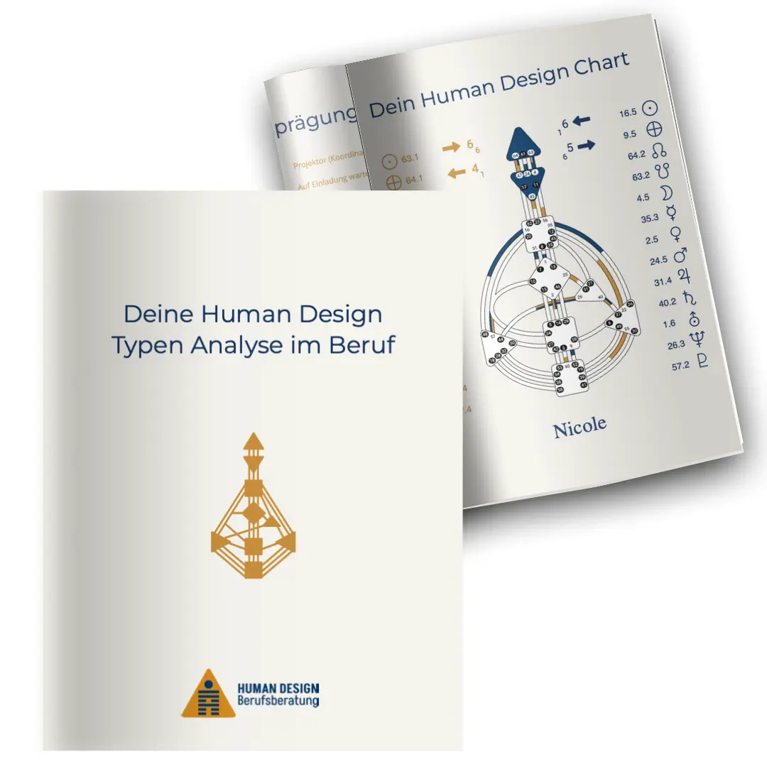 Cover sheet Human Design Types Analysis in the profession
