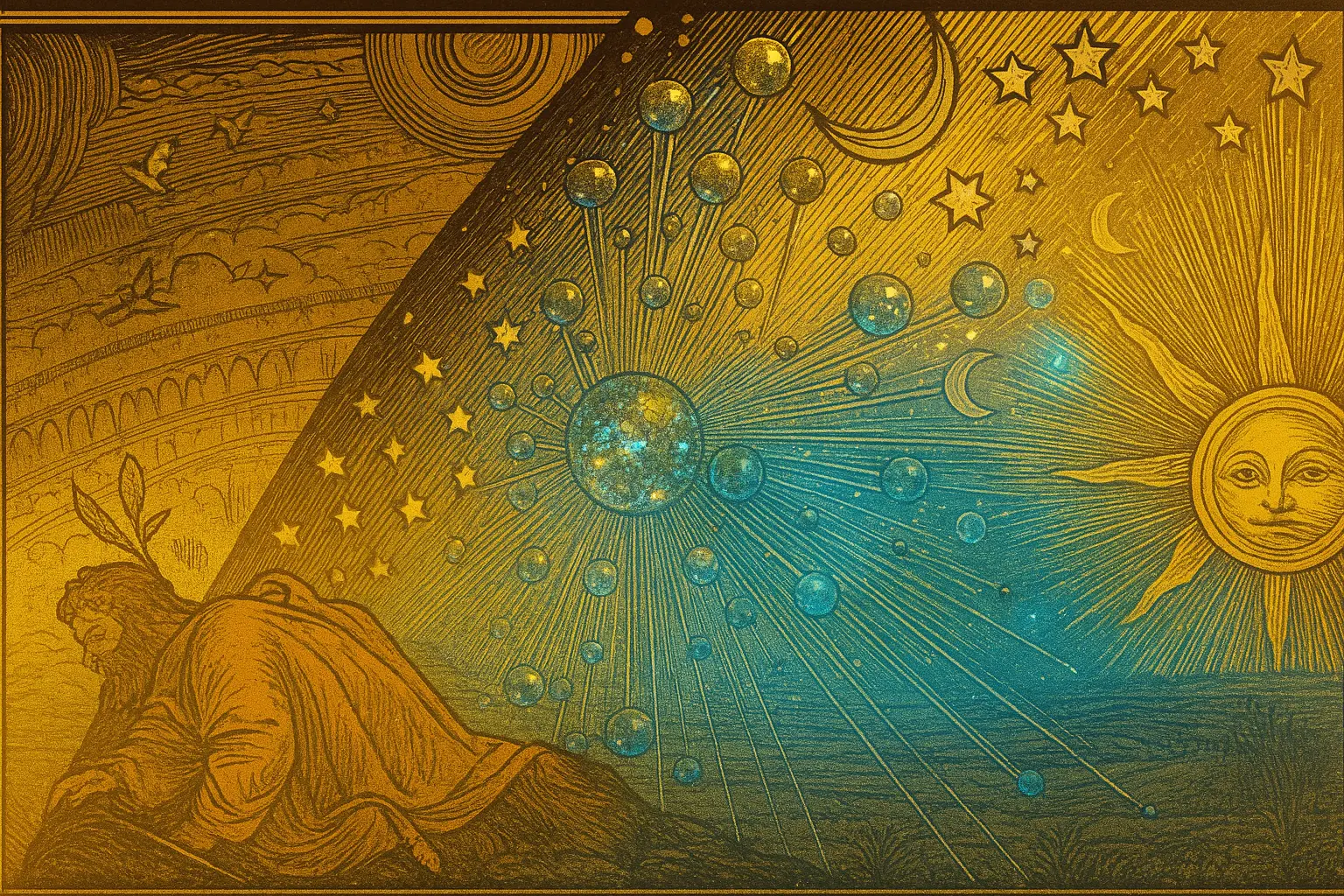 Vocation instead of Functioning Pictorial Ra Uru Hu looking into the clockwork of the Matrix