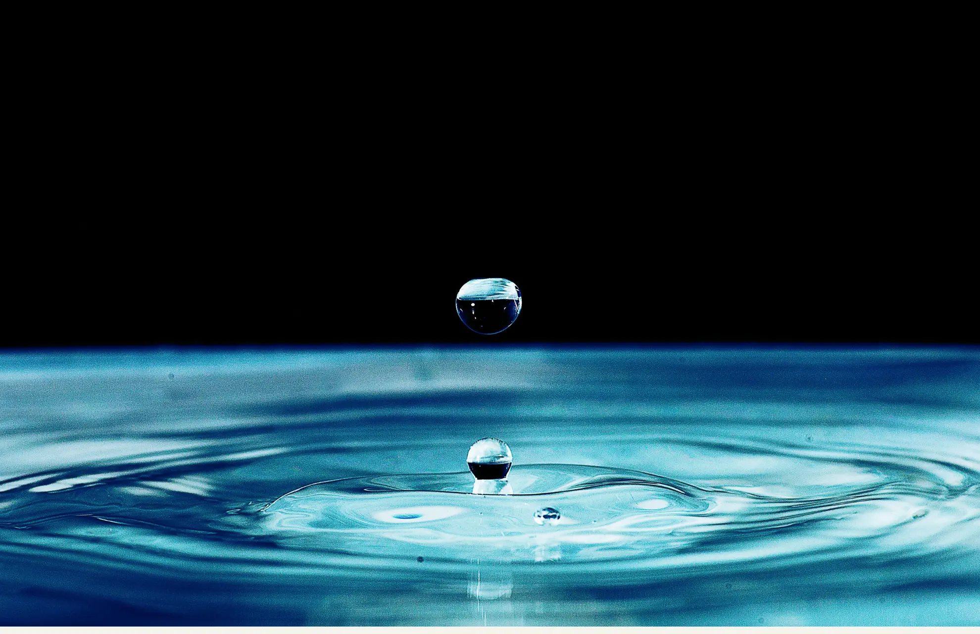 The law of vibration The law of vibration symbolized as a drop of water